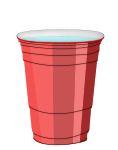 Plastic cup with water